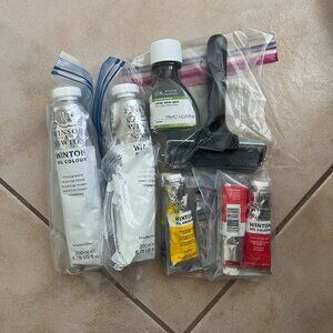 Winsor & Newton Winton Oil Colour Tubes + White Spirits + Brayer